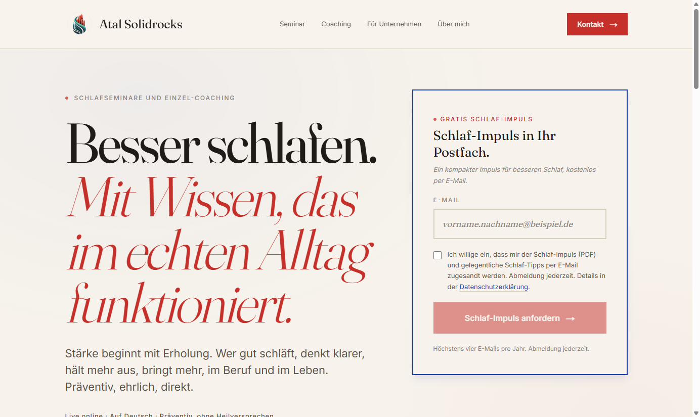 Atal Solidrocks — website built by Aureon Global
